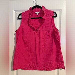 Crown & Ivy Fuchsia Sleeveless Blouse